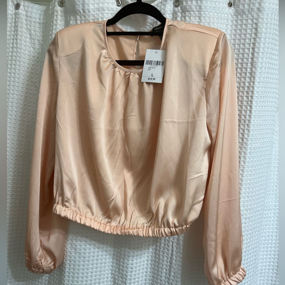 Forever 21 long sleeve shirt with shoulder pads
